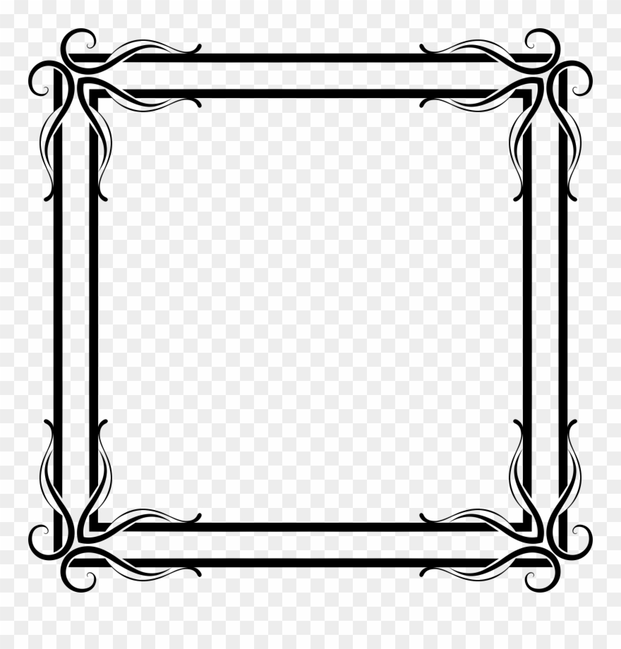 Picture Frames The Fairies Chamber Line Art Fairy Decorative - Vector Graphics Clipart