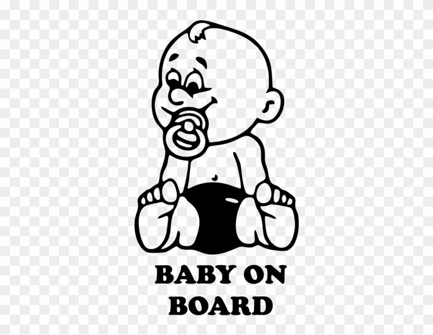 Jpg Black And White Eyes Decals Angry Auto - Baby On Car Sticker Transparent Clipart