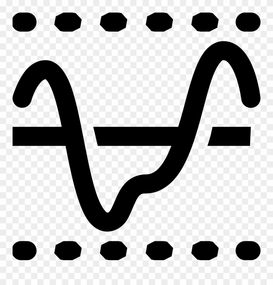 It Is A Logo With A Dotted Line On The Top And - Threshold Icon Clipart