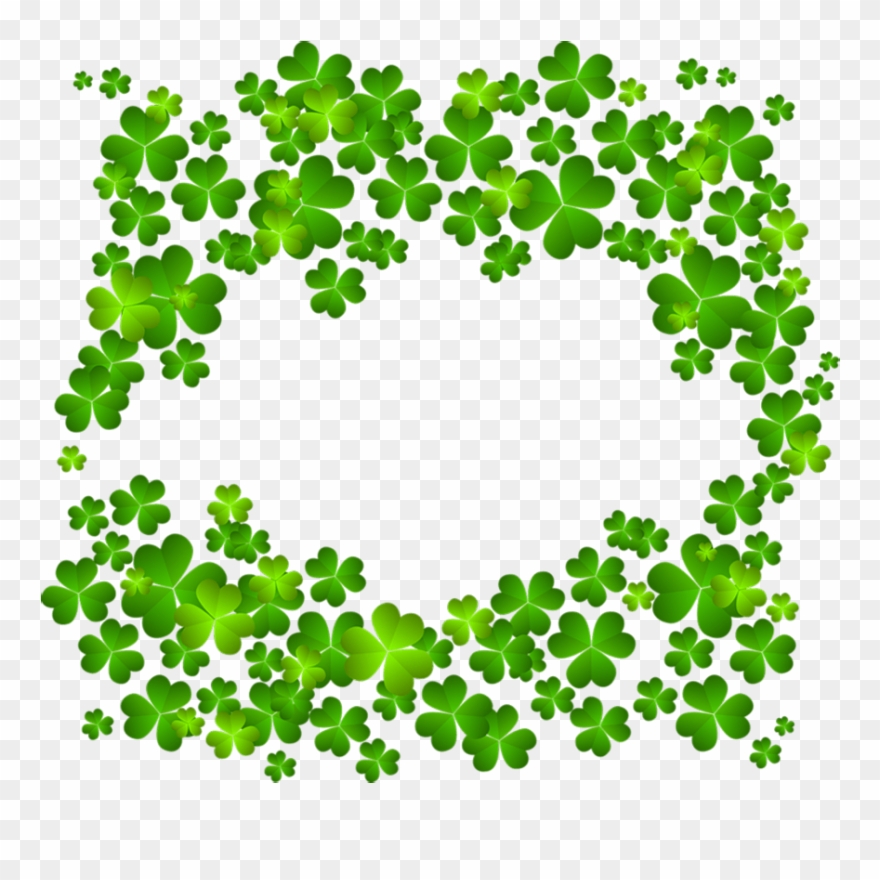 Free Shamrock Clip Art Pictures - Clipart Field Of Clovers - Png Download