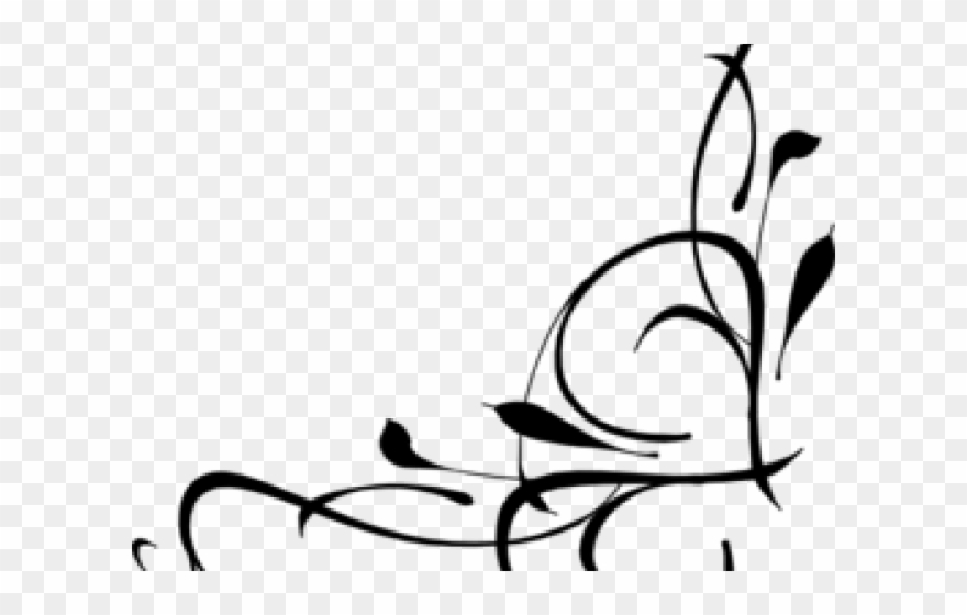 Clipart Transparent Swirl Floral - Png Download