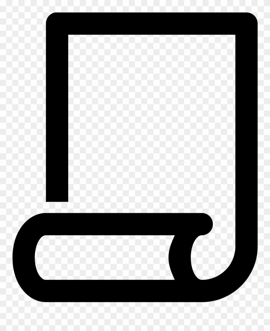 This Icon Is A Rectangle, With The Short Lines Being - Paper Icon Png White Clipart