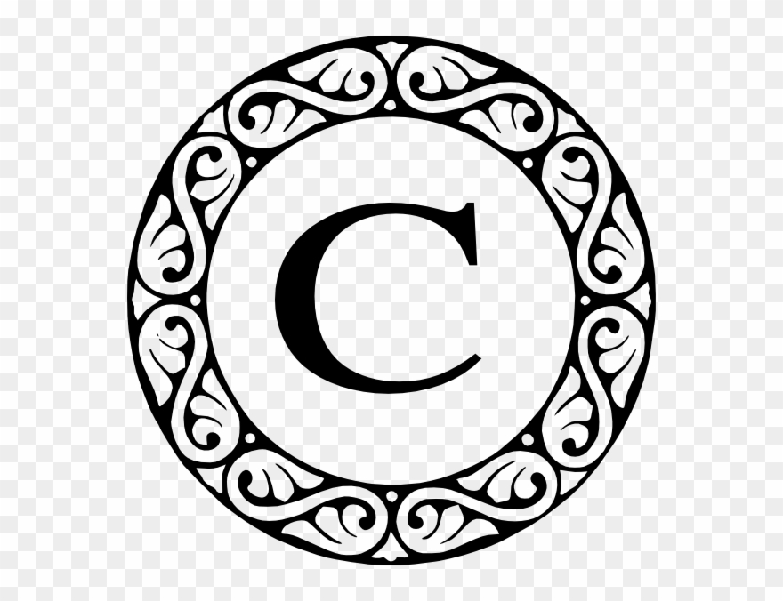Image - Letter C Monogram Clip Art - Png Download