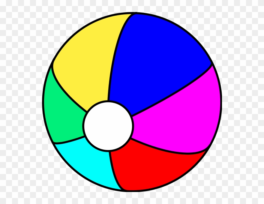 Beach Ball Vector Png - Clip Art Transparent Png