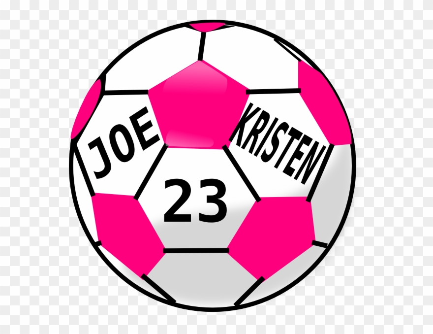 Pink Soccer Ball Png Clipart