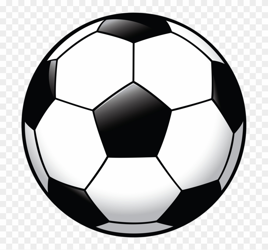 Soccer Clipart Party - Pelota De Futbol Plana - Png Download