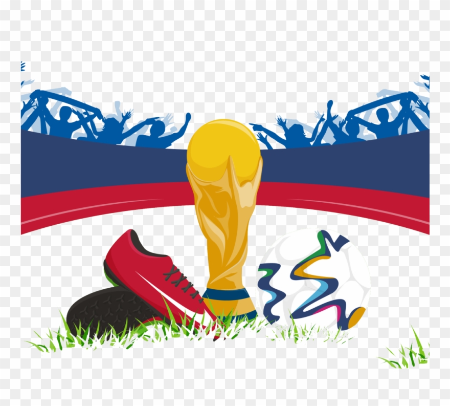 Soccer Field With Spotlights Background Of Euro 2016 - ฟุตบอล โลก 2018 Clipart