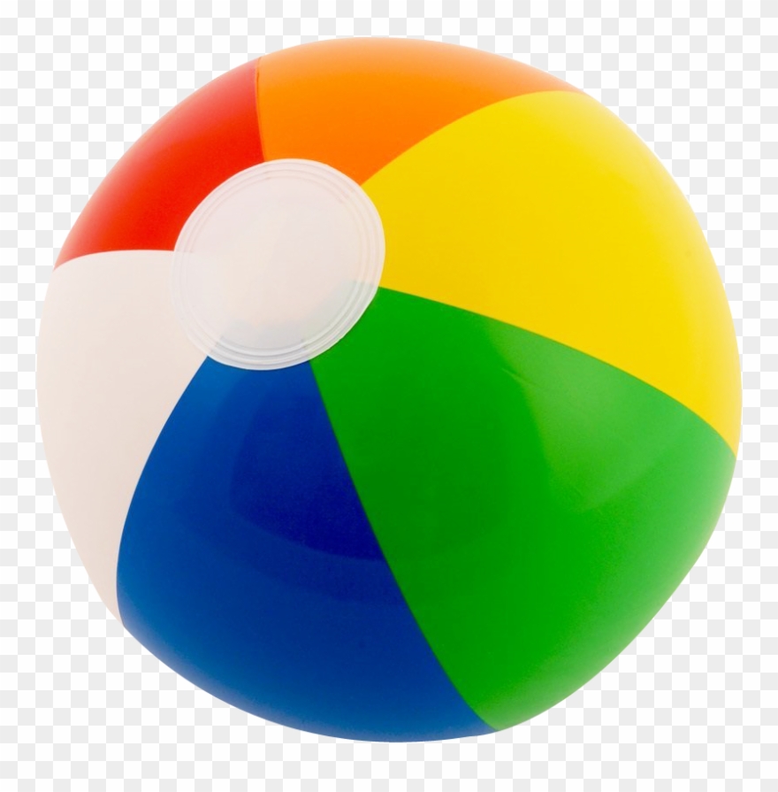 Beach Ball Clipart 2 Ball - Beach Ball Transparent Background - Png Download
