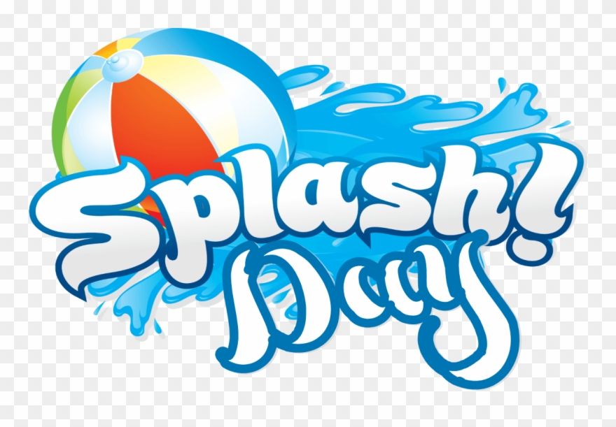 Beach Ball Clipart Splash Pad - Water Slide Party Clipart - Png Download