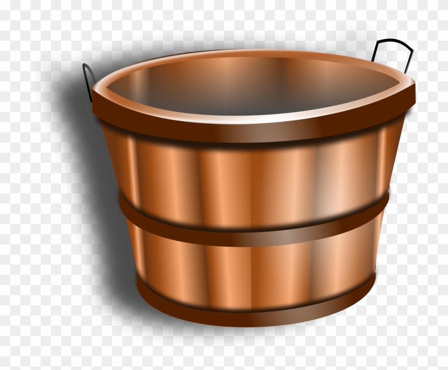 Sandcastle Free Wooden Bucket - Boş Dolu Kavram Clipart