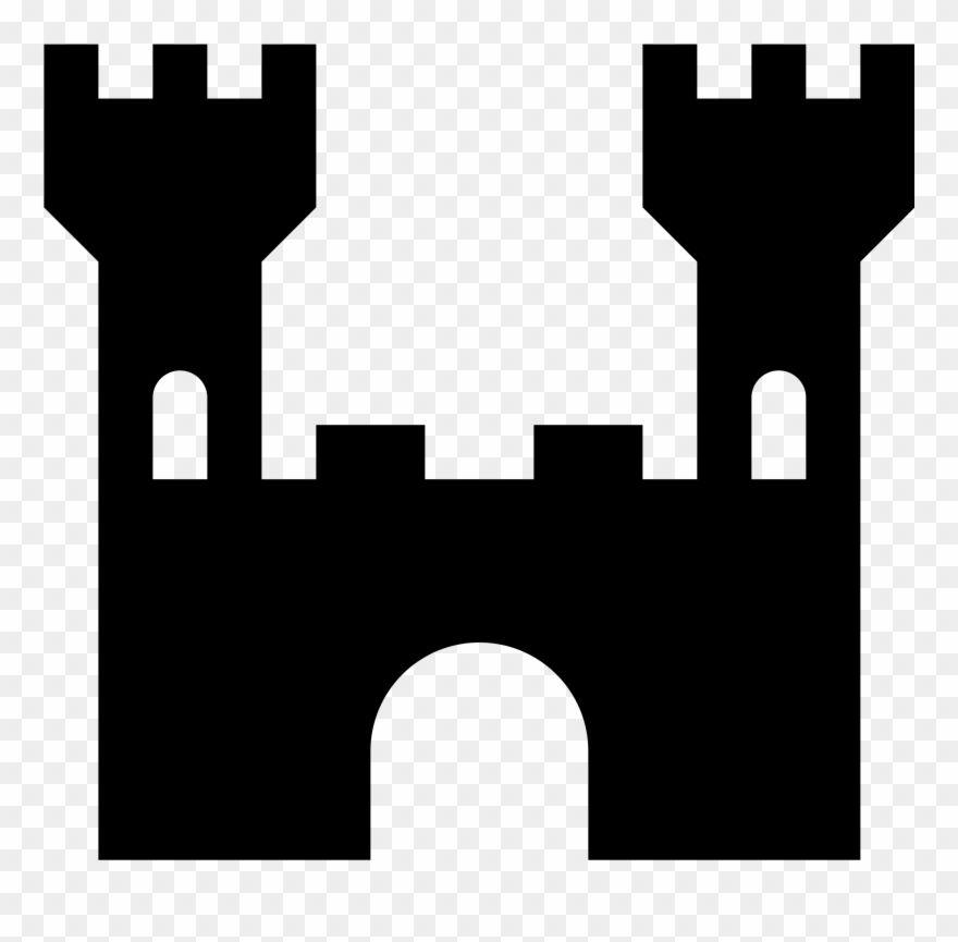 Simple Clipart Castle - Castle Icon Png Transparent Png