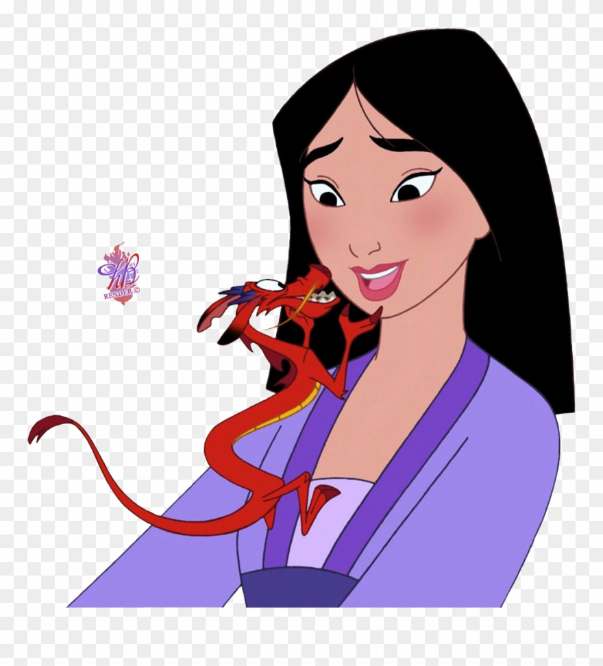 As You Can See They Are Princess, Most Where Dresses - Mulan And The Dragon Clipart