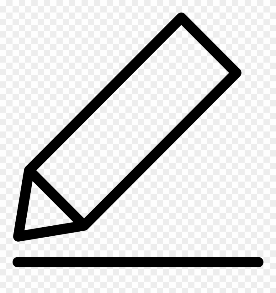 Marker Clipart Crayon - Outline Of A Pencil - Png Download