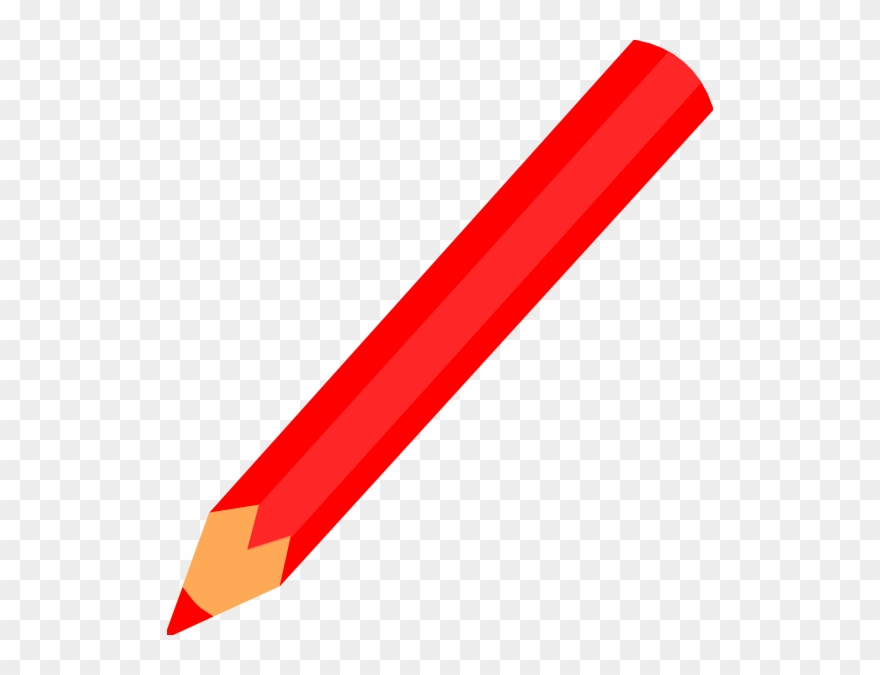 Clip Art At Clker Com Vector Online - Red Pencil Clipart - Png Download