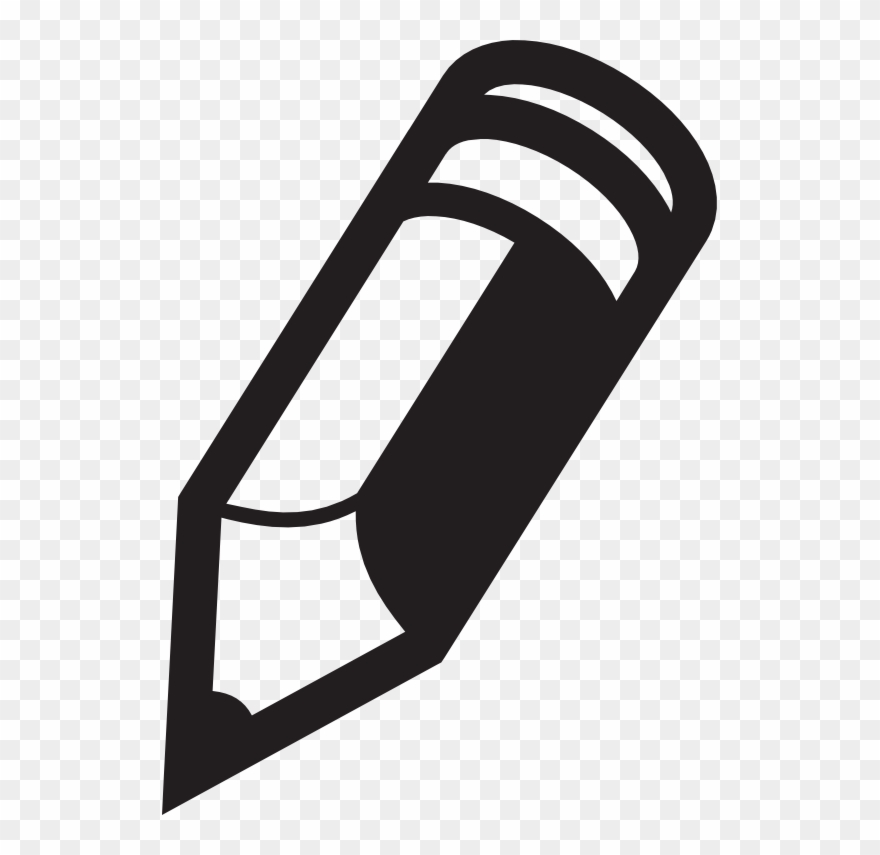 Pencil - Pencil Vector Black And White Clipart