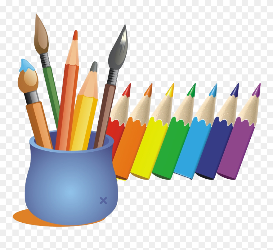 Cartoon Color Pen Transprent Png Free Download - Color Pen Cartoon Clipart