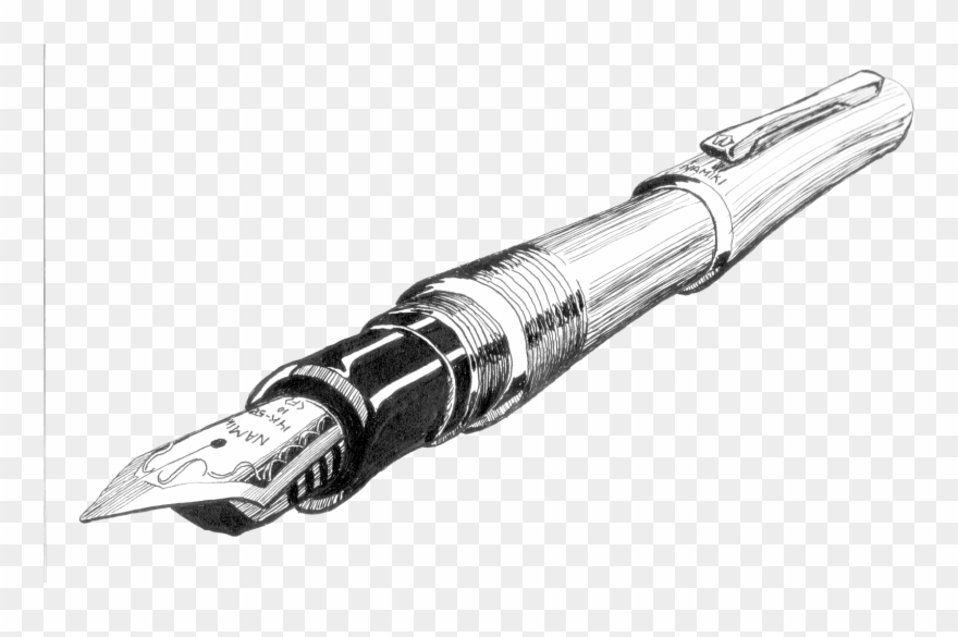 Pen - Fountain Pen Drawing Clipart
