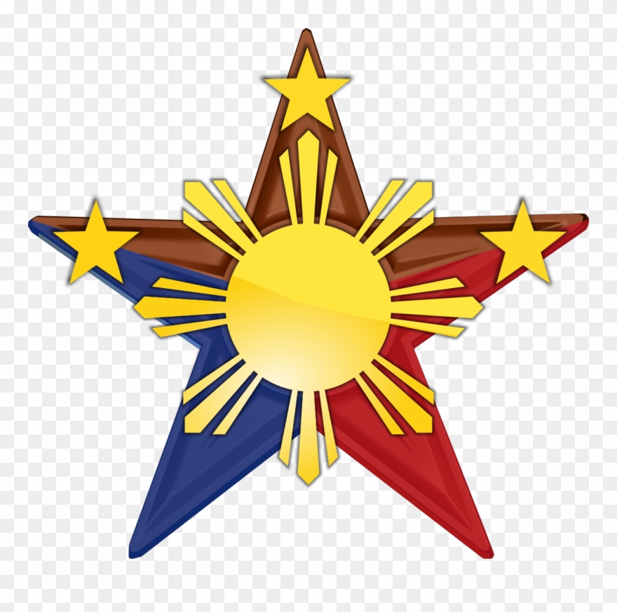 Philippines Star Clipart - Philippine Flag Logo Png Transparent Png