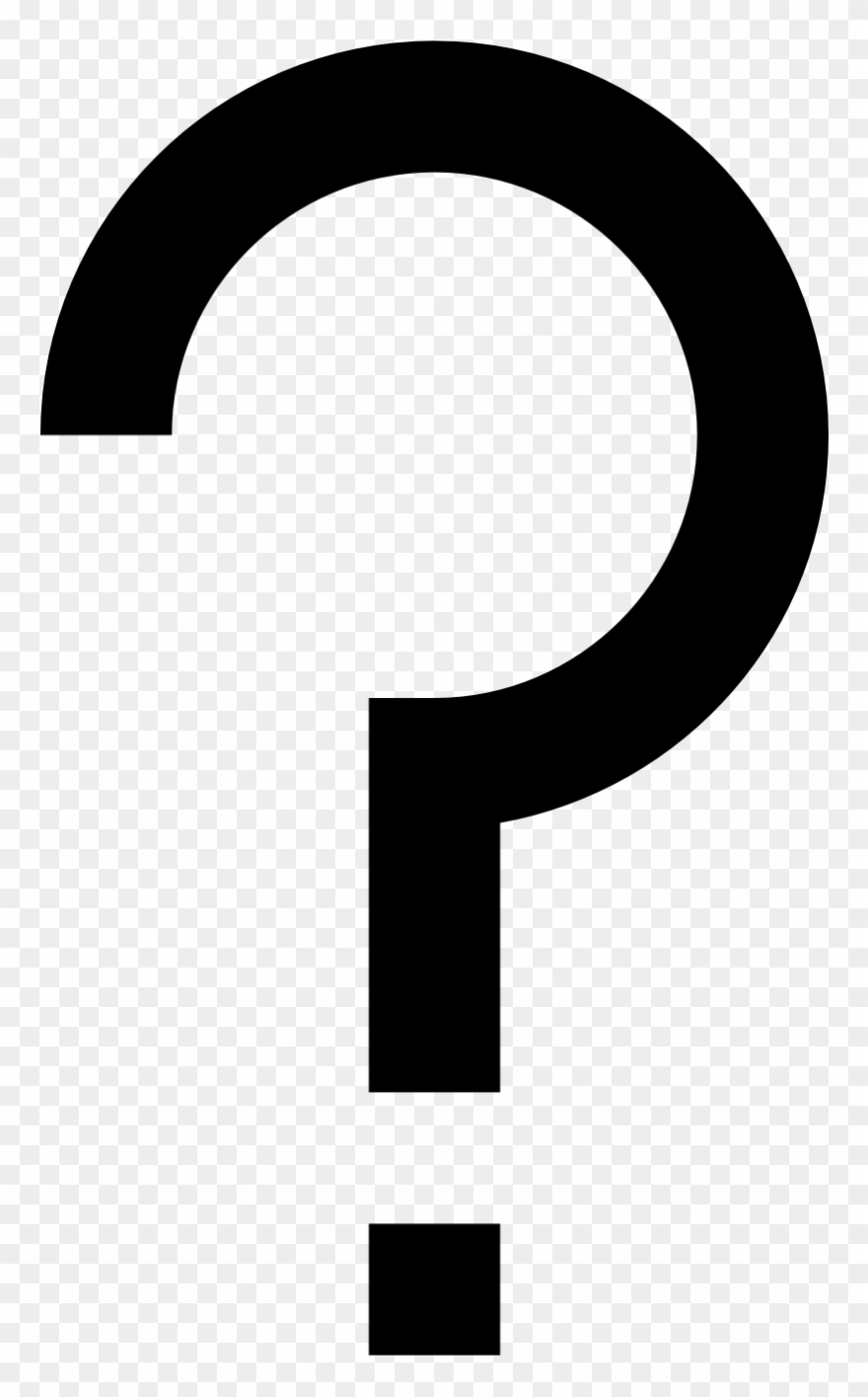 Question Mark Clipart Problem Statement - Black Question Mark No Background - Png Download