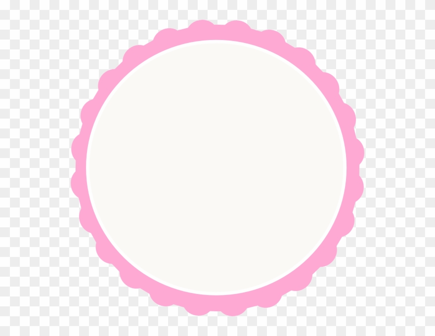 Red Scalloped Notepad Framed With Floral Design - Clip Art - Png Download