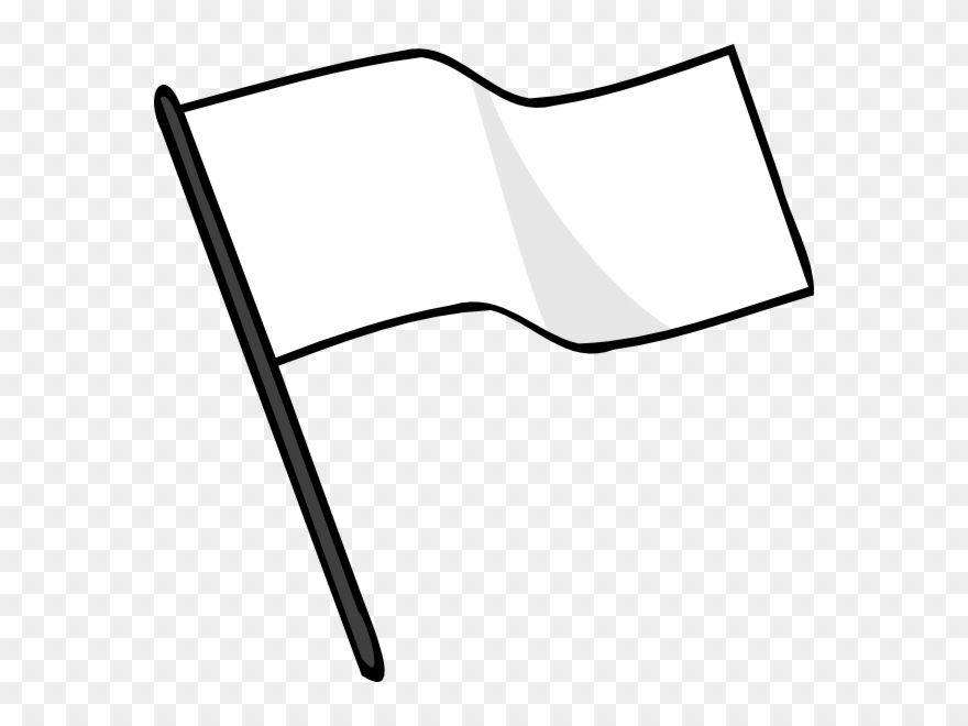 Waving White Flag Svg Clip Arts 600 X 580 Px - Png Download