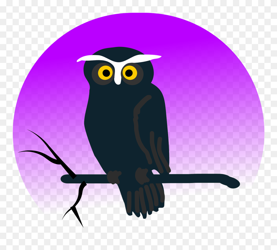 Halloween Owl Shower Curtain Clipart