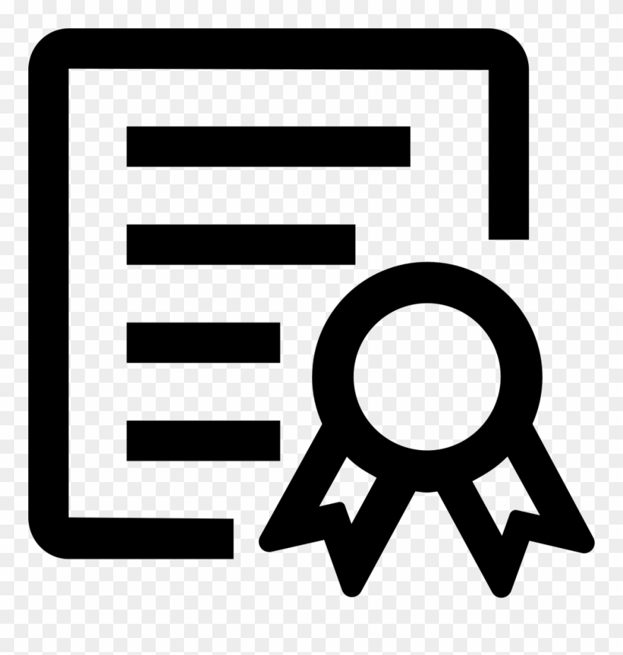 Graphic Transparent Library Certificate Clipart Incorporation - Qualification Icon Png