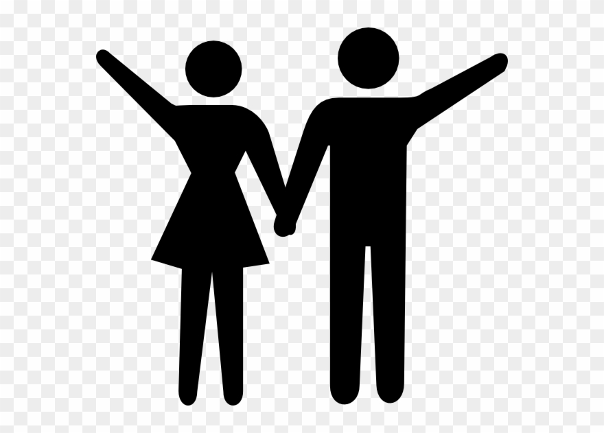 Boy And Girl Silhouette Png Clipart