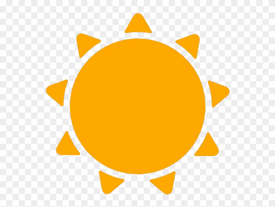 Simple Weather Icons Sunny - Sunny Weather Icon Png Clipart