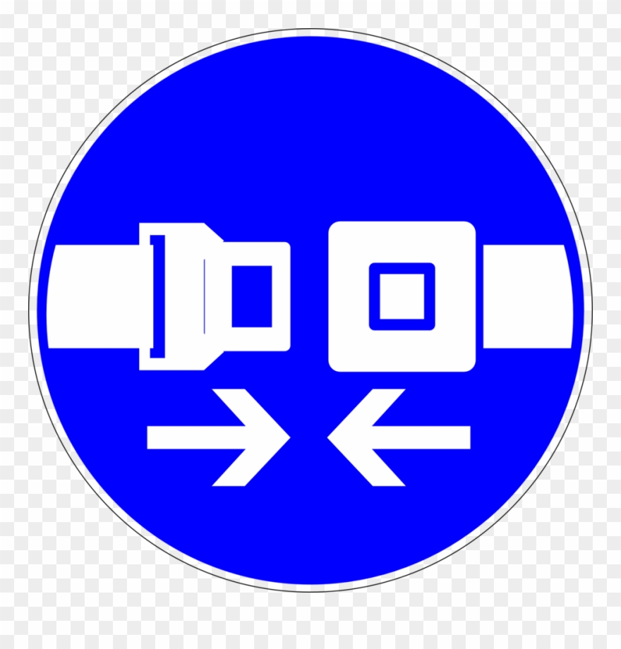 Public Domain Clip Art Image Deutsch Sicherheitsgurt - Seat Belt Road Safety - Png Download