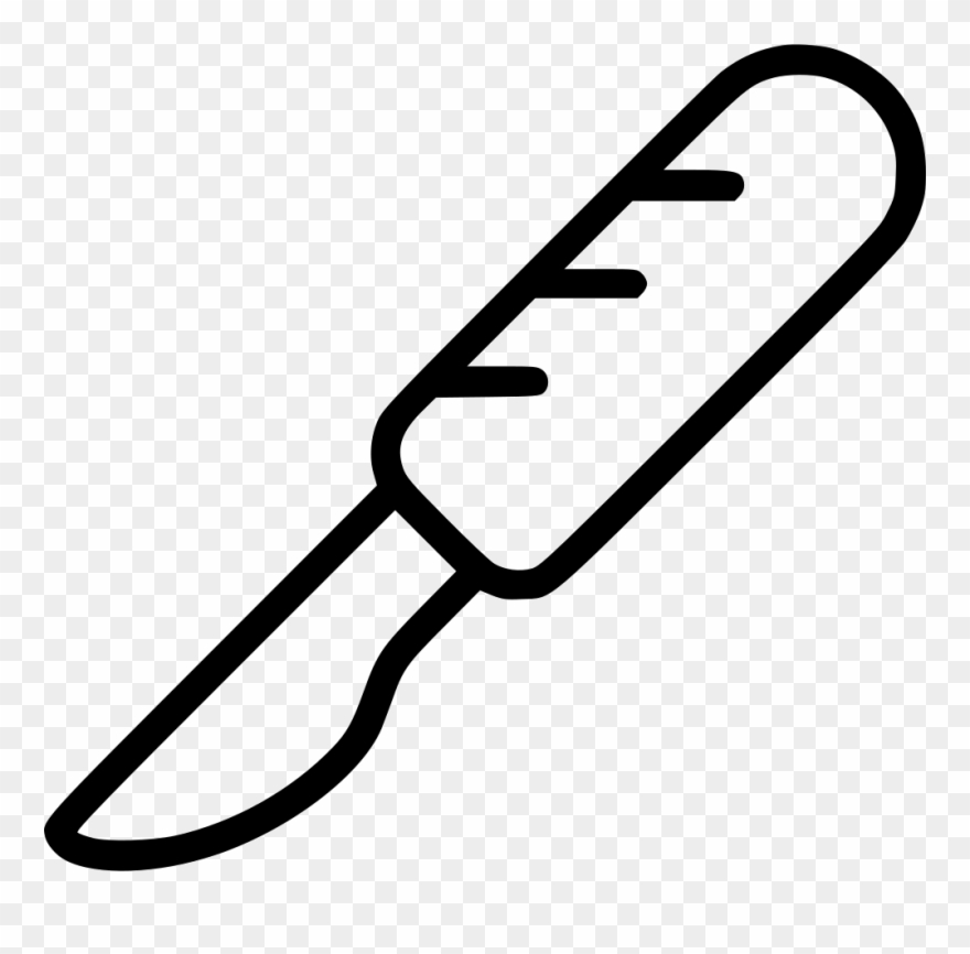 Knife Surgery Blade Svg - Surgeon Knife Png Clipart