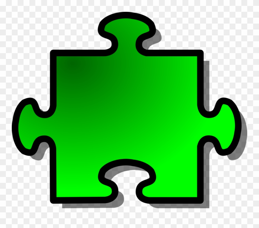 Jigsaw, Puzzle, Shape, Piece, Green, Join, Connect - Colorful Puzzle Piece Template Clipart