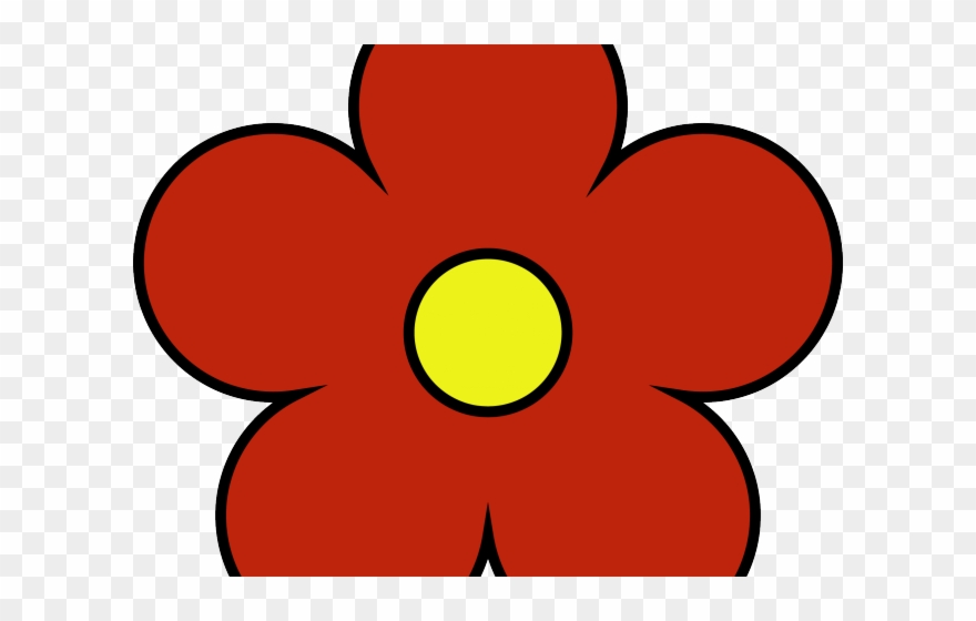 Inside Clipart Outside - Cute Clipart Yellow Flower - Png Download