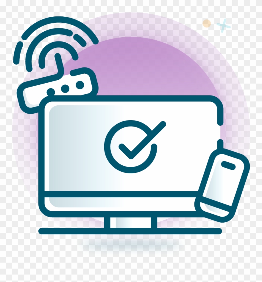 Technology Partnership - Purple Clipart