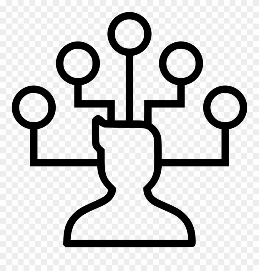 Businessman Nodes Team Hierarchy Structure Svg Comments - Icono Nodos Png Clipart