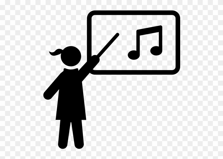 The Connection Singapore Platform - Music Teacher Clipart Black And White - Png Download