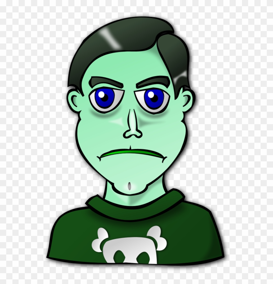 Kid Boy Face Angry - Green Eyed Person Clip Art - Png Download
