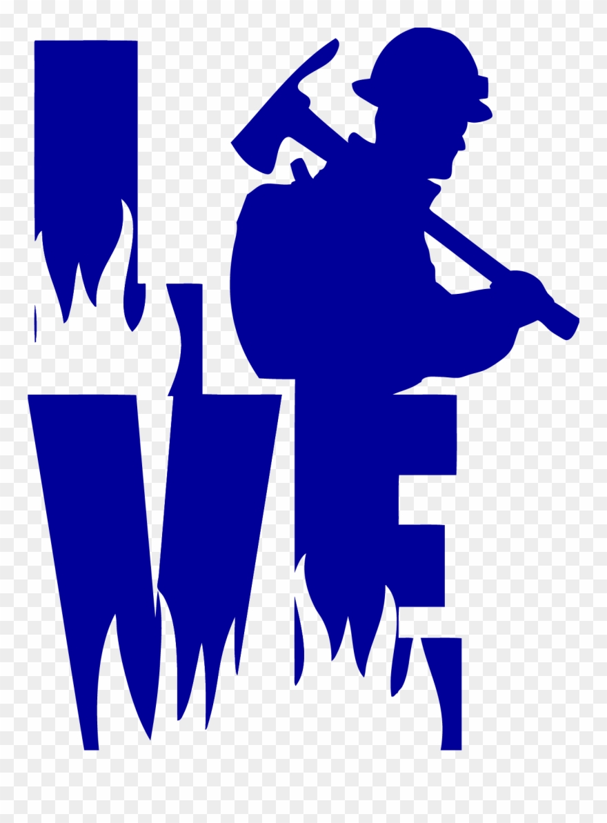 Love A Wildland Fire Fighter Decal For Wildland Firefighter - Firefighter Clipart