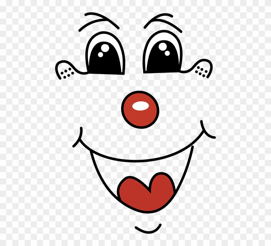 Cartoon, Children, Clown, Comic, Comic Characters - Sonrisa De Payaso Dibujo Clipart