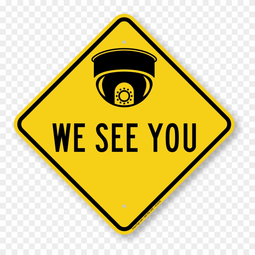 Cctv Home Security Images Gallery - We See You Sign Clipart