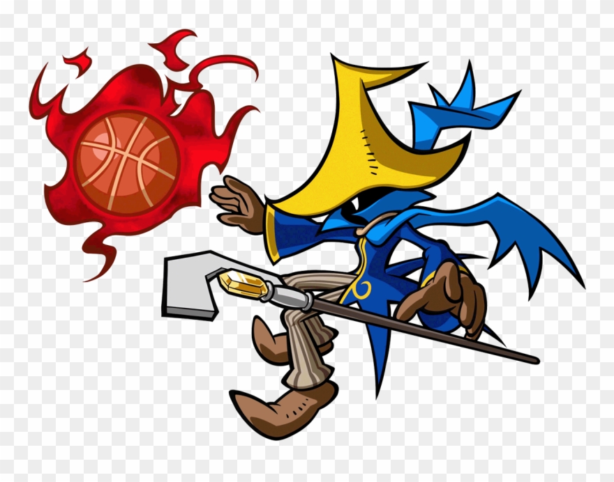 Final Fantasy Clipart Black Mage - Mario Slam Basketball Final Fantasy - Png Download
