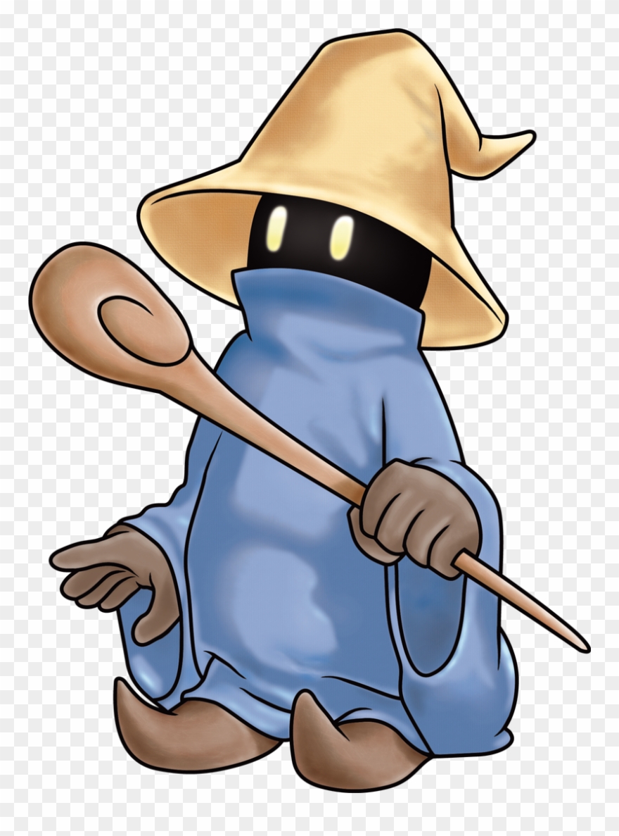 Final Fantasy Clipart Black Mage - Final Fantasy Black Mage Png Transparent Png