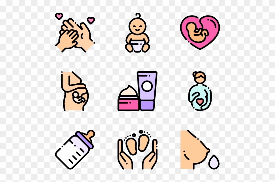 Maternity - Mom Icons Clipart