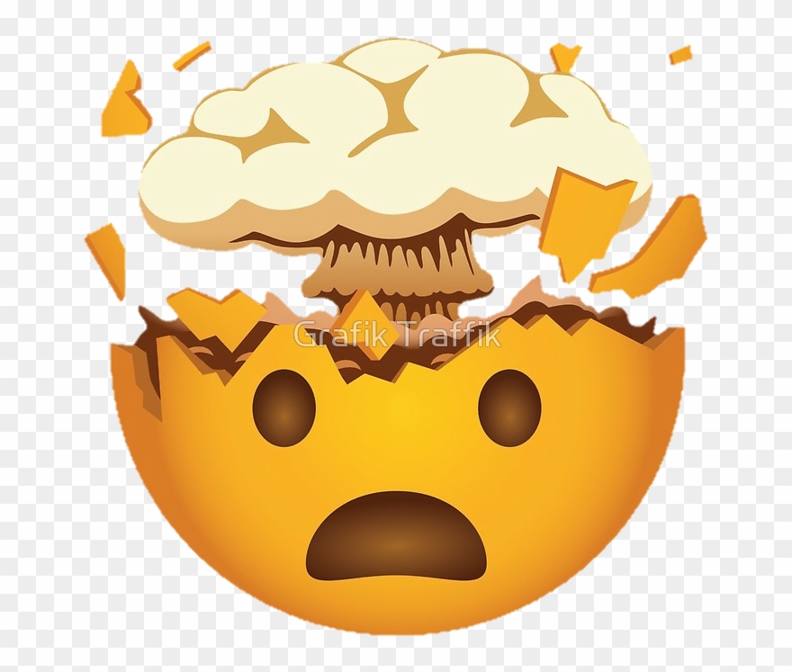 Yükle - Mind Blown Emoji Png Clipart