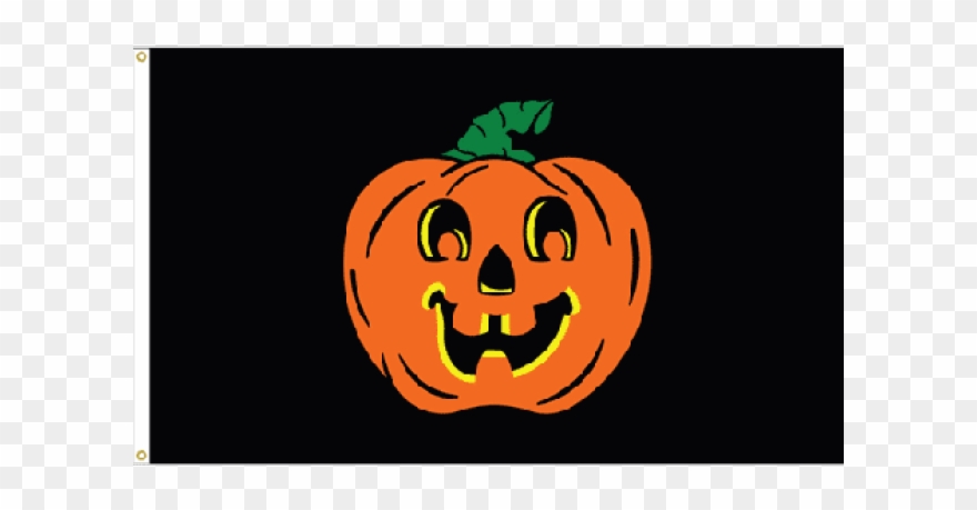 Flag Clipart Halloween - Pumpkin Flag - 3x5 Ft.- Nylon - Png Download