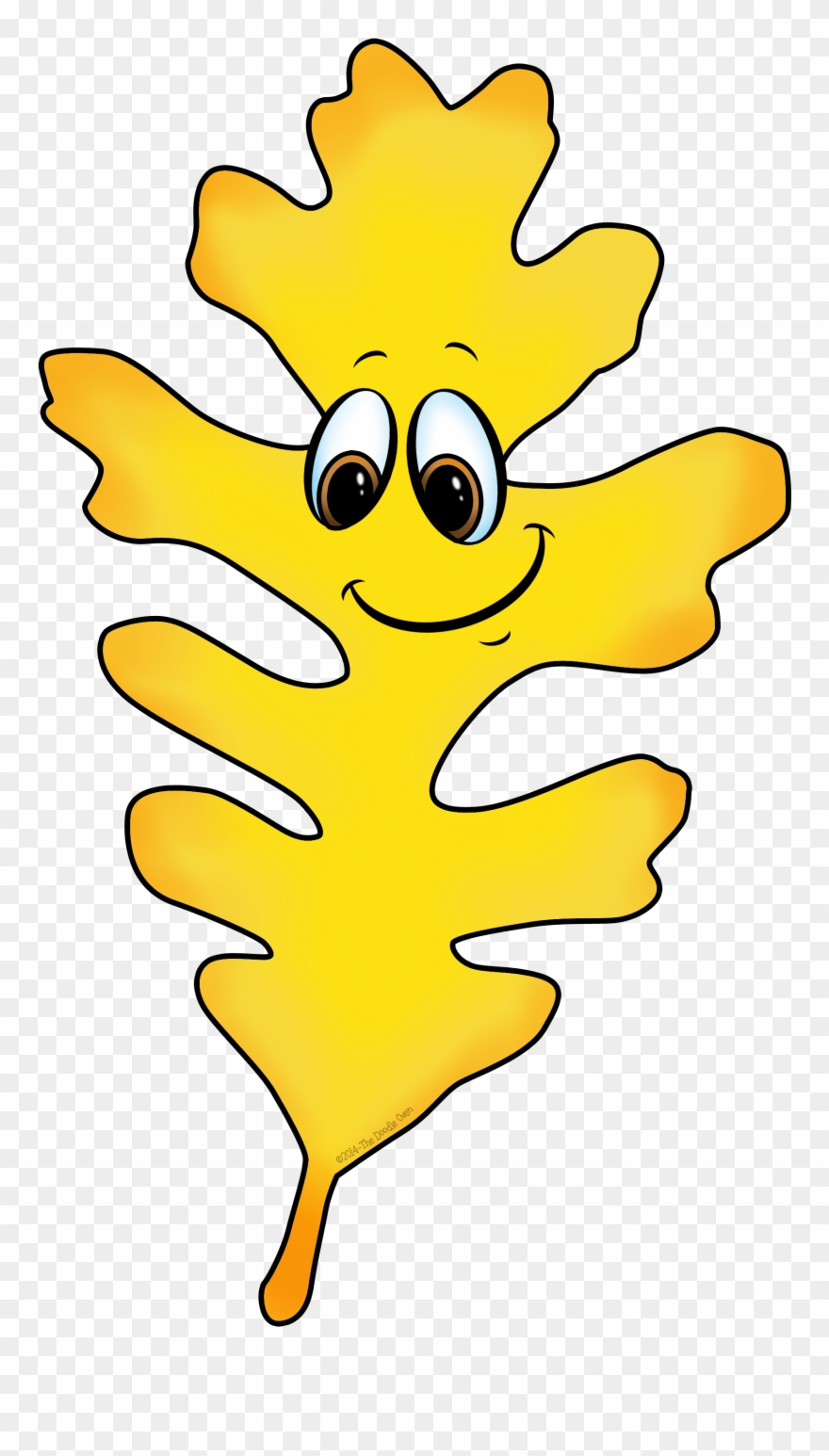 Pin By Gowri Maharajan On Smiley Faces - Leaves With Faces Clipart - Png Download