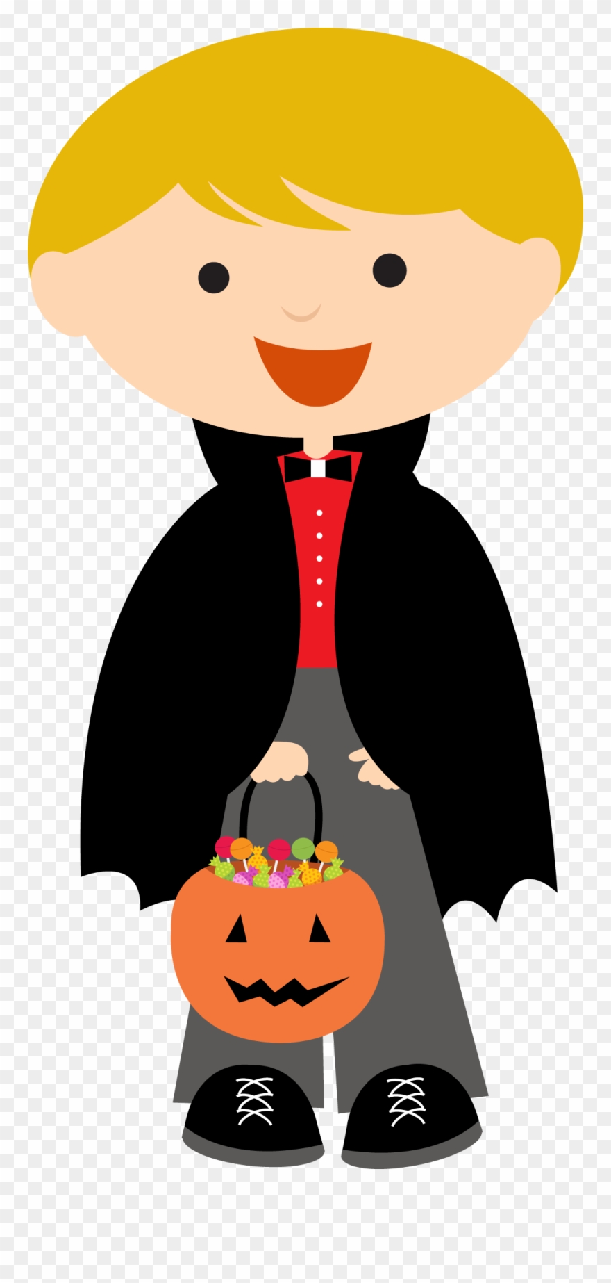 Halloween Clipart Clipart Halloween Costume - Dibujos Niños Disfrazados Halloween Png Transparent Png