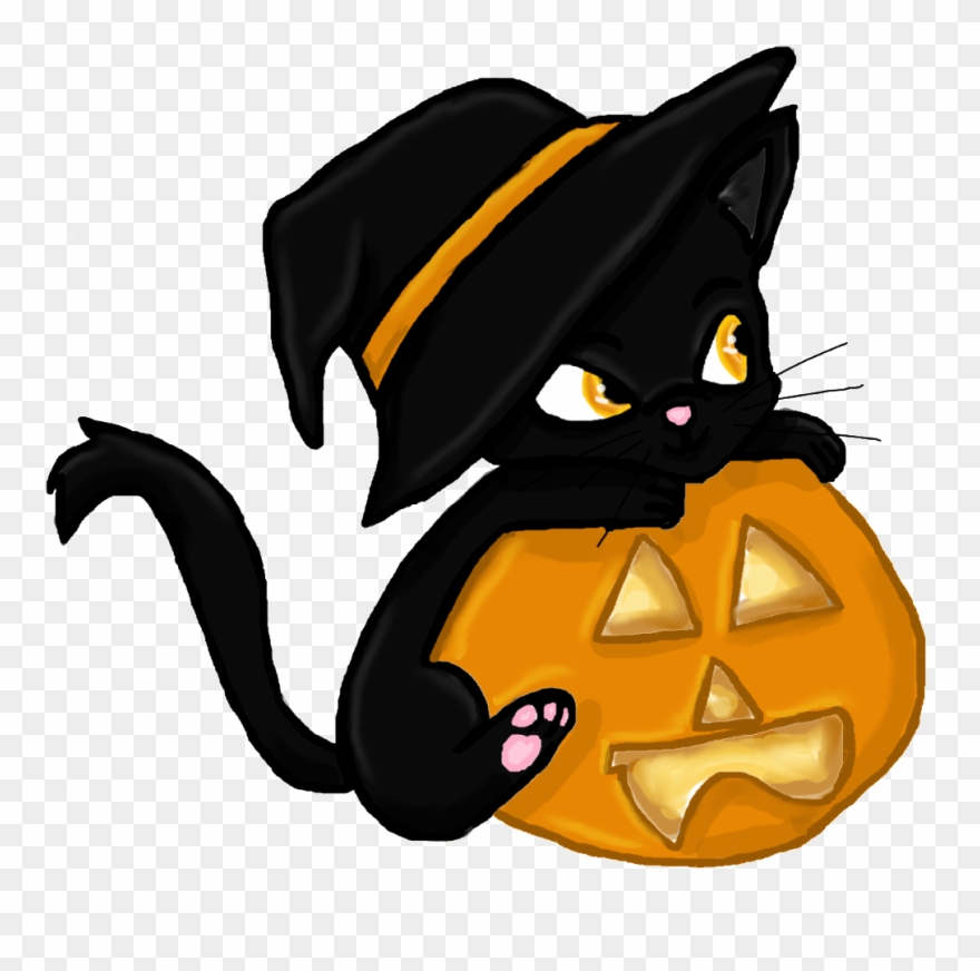 Halloween ~ Halloween Cat Amazing Image Ideas Coloring - Halloween Black Cat Cartoon Clipart