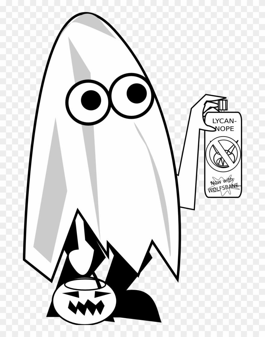 Cute Ghost Trick Or Treating Clipart Trick Or Treating - Animations Trick Or Treaters - Png Download