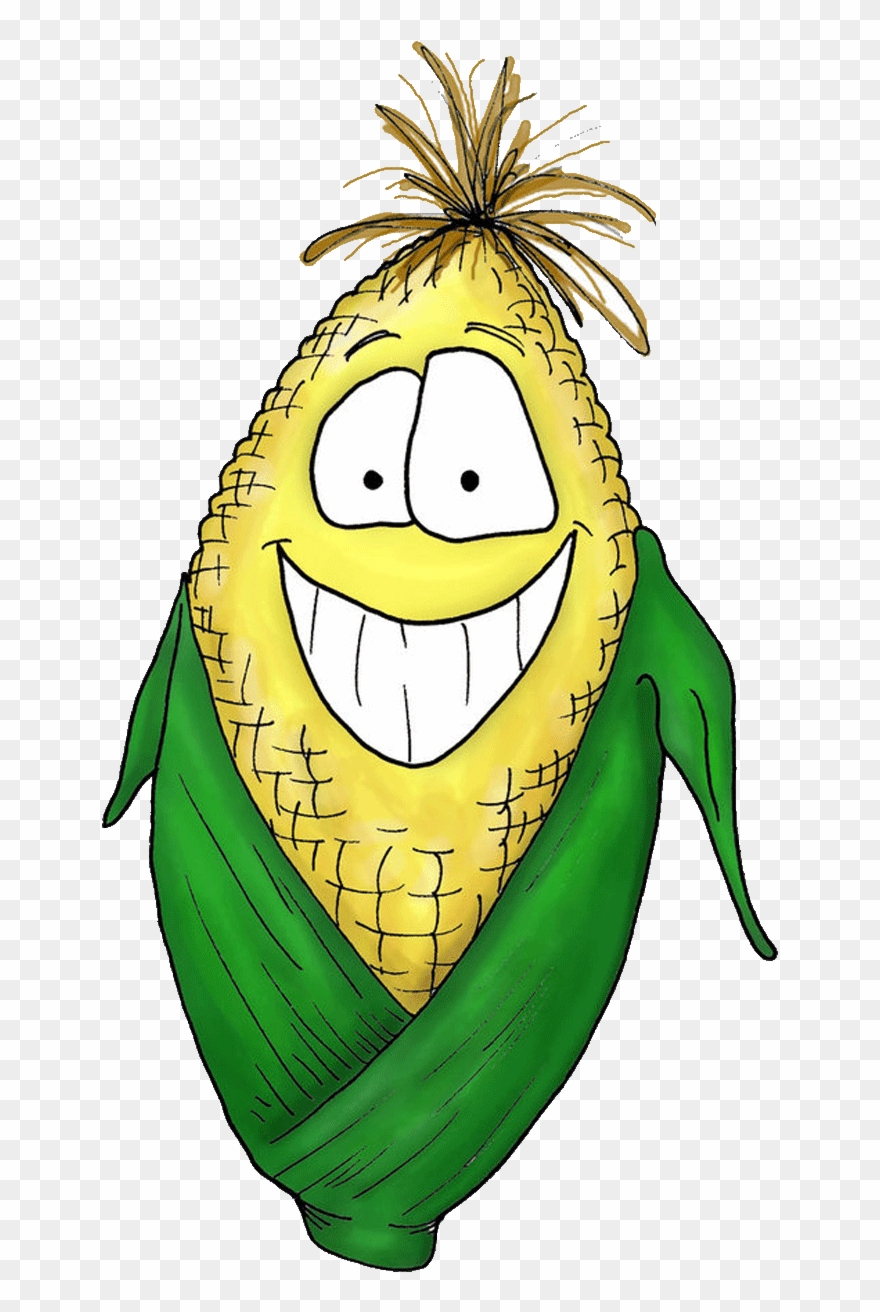 Corn Clipart Fruit - Drawing - Png Download